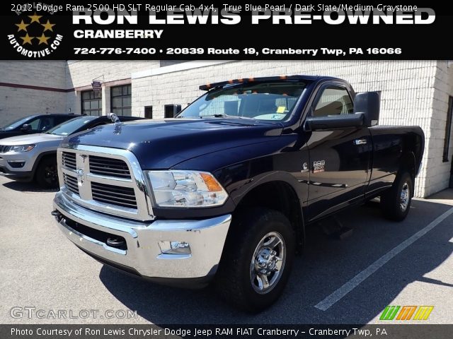 2012 Dodge Ram 2500 HD SLT Regular Cab 4x4 in True Blue Pearl