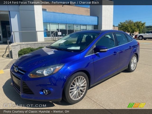 2014 Ford Focus Titanium Sedan in Performance Blue