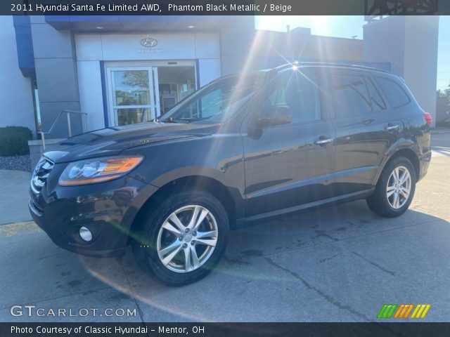 2011 Hyundai Santa Fe Limited AWD in Phantom Black Metallic