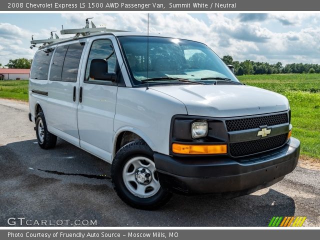 2008 Chevrolet Express LS 1500 AWD Passenger Van in Summit White