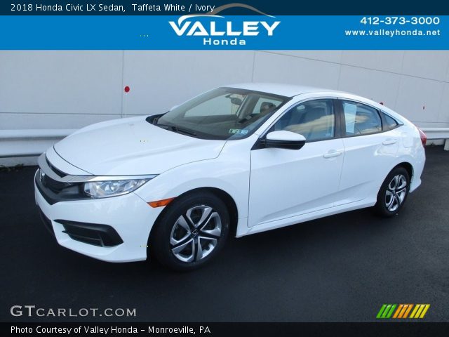 2018 Honda Civic LX Sedan in Taffeta White