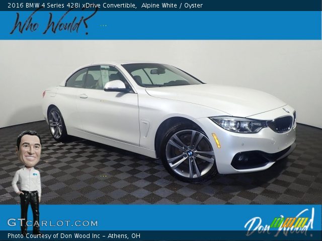 2016 BMW 4 Series 428i xDrive Convertible in Alpine White