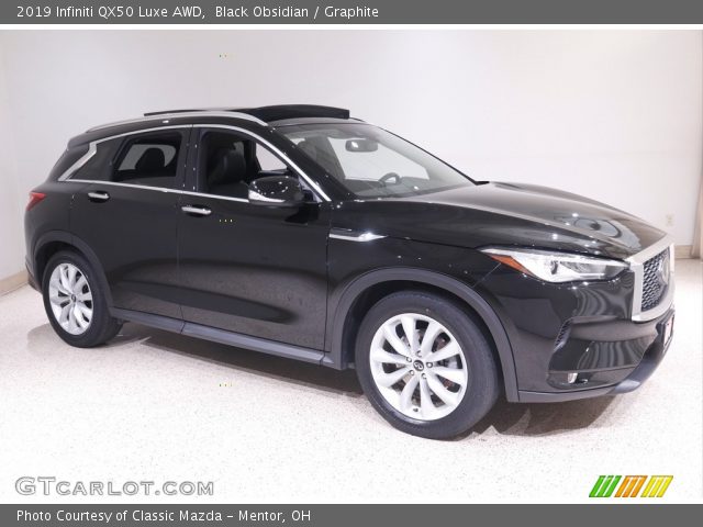 2019 Infiniti QX50 Luxe AWD in Black Obsidian