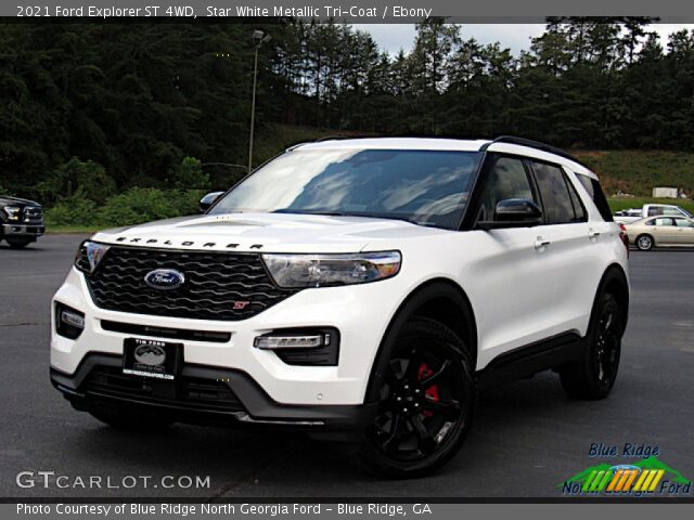 2021 Ford Explorer ST 4WD in Star White Metallic Tri-Coat