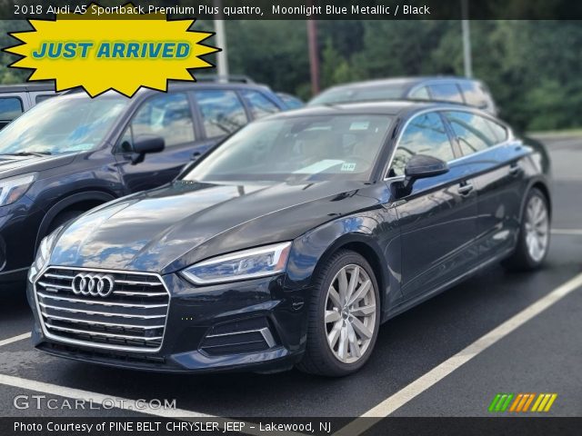 2018 Audi A5 Sportback Premium Plus quattro in Moonlight Blue Metallic