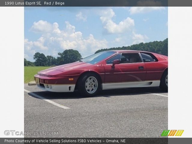 1990 Lotus Esprit SE in Red