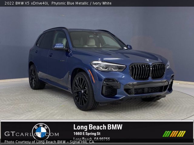 2022 BMW X5 xDrive40i in Phytonic Blue Metallic