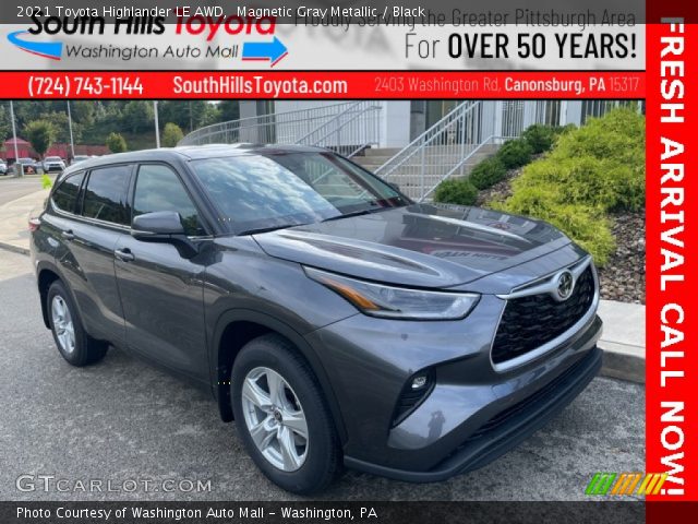 2021 Toyota Highlander LE AWD in Magnetic Gray Metallic