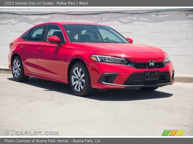 2022 Honda Civic LX Sedan in Rallye Red