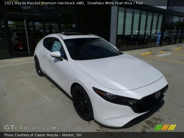 2021 Mazda Mazda3 Premium Hatchback AWD in Snowflake White Pearl Mica