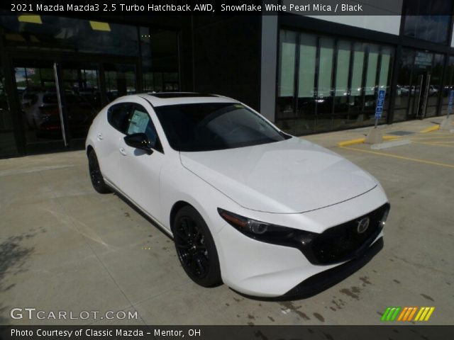 2021 Mazda Mazda3 2.5 Turbo Hatchback AWD in Snowflake White Pearl Mica