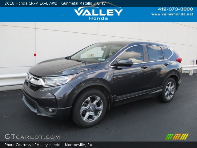 2018 Honda CR-V EX-L AWD in Gunmetal Metallic