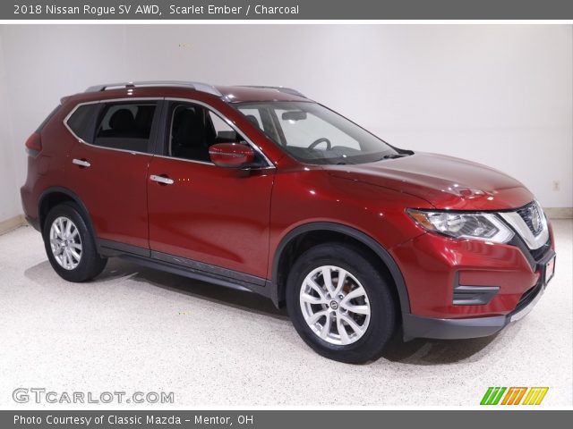 2018 Nissan Rogue SV AWD in Scarlet Ember