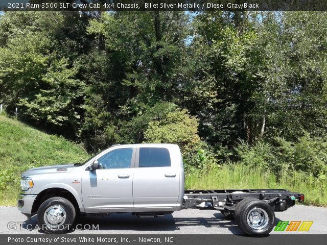 2021 Ram 3500 SLT Crew Cab 4x4 Chassis in Billet Silver Metallic