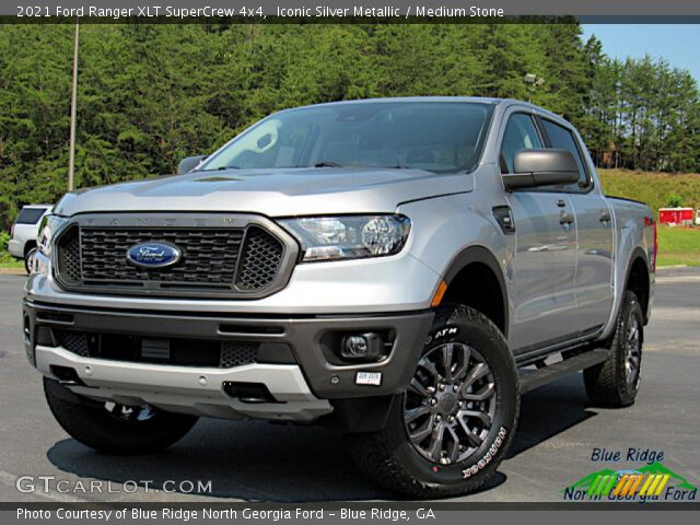 2021 Ford Ranger XLT SuperCrew 4x4 in Iconic Silver Metallic