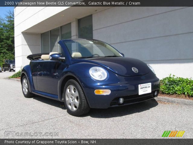 2003 Volkswagen New Beetle GLS Convertible in Galactic Blue Metallic