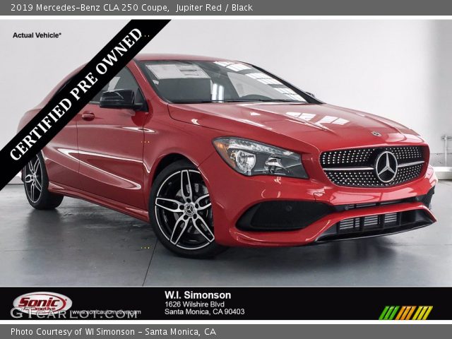 2019 Mercedes-Benz CLA 250 Coupe in Jupiter Red