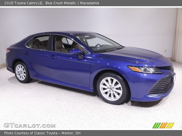 2018 Toyota Camry LE in Blue Crush Metallic