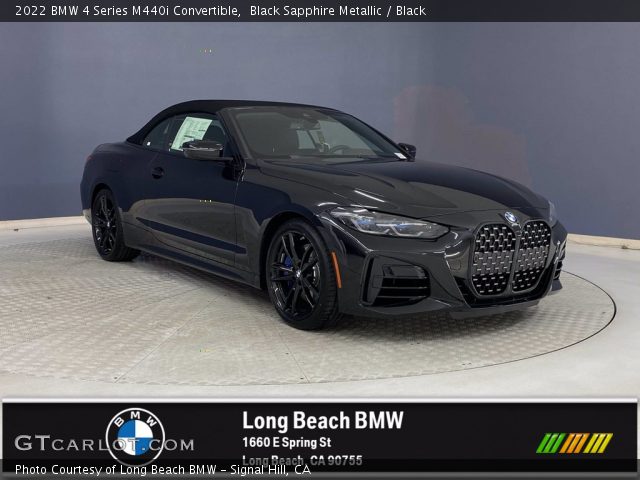 2022 BMW 4 Series M440i Convertible in Black Sapphire Metallic