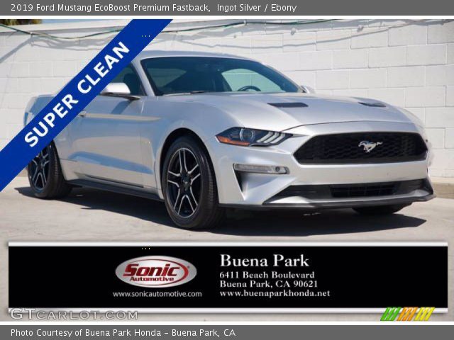 2019 Ford Mustang EcoBoost Premium Fastback in Ingot Silver