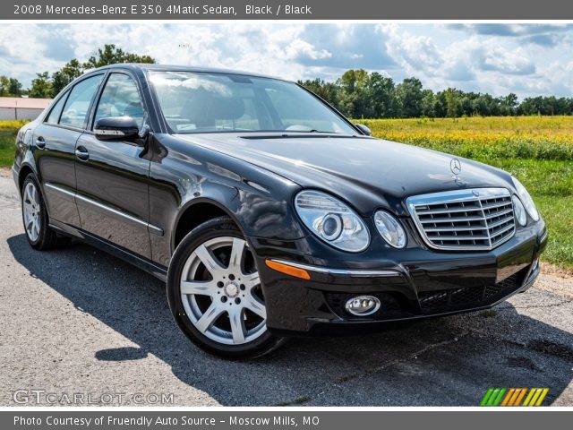 2008 Mercedes-Benz E 350 4Matic Sedan in Black