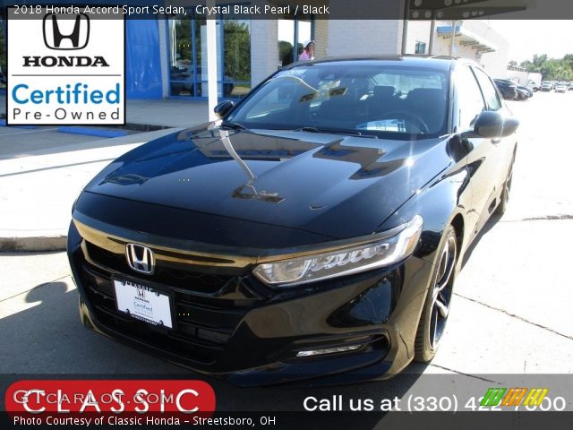 2018 Honda Accord Sport Sedan in Crystal Black Pearl