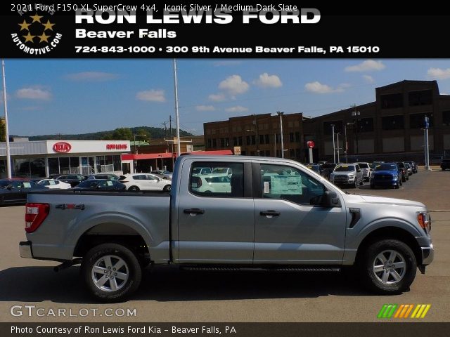 2021 Ford F150 XL SuperCrew 4x4 in Iconic Silver
