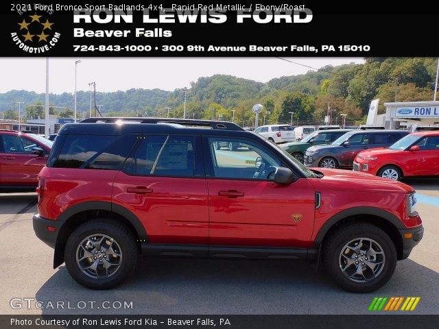 2021 Ford Bronco Sport Badlands 4x4 in Rapid Red Metallic