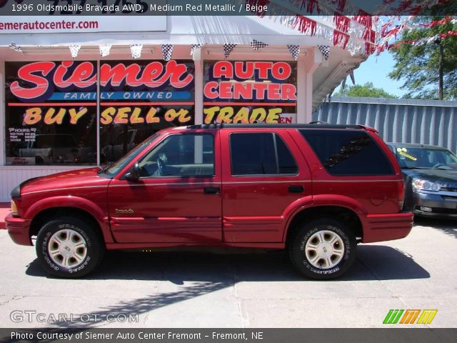 1996 Oldsmobile Bravada AWD in Medium Red Metallic