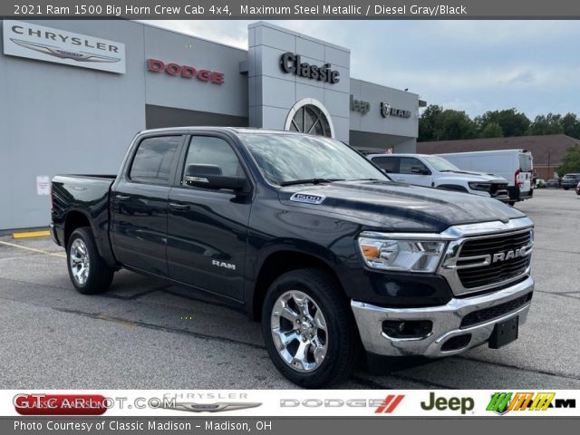 2021 Ram 1500 Big Horn Crew Cab 4x4 in Maximum Steel Metallic