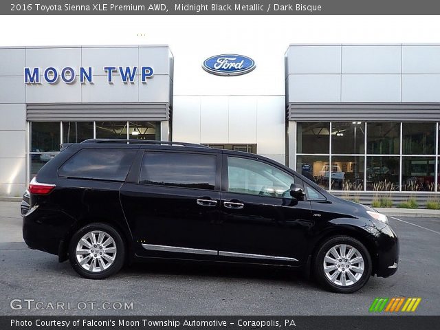 2016 Toyota Sienna XLE Premium AWD in Midnight Black Metallic