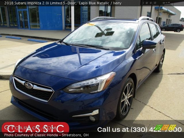 2018 Subaru Impreza 2.0i Limited 5-Door in Lapis Blue Metallic