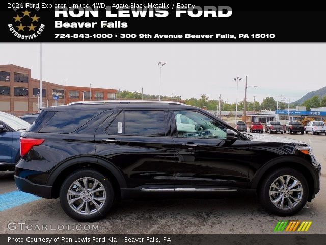 2021 Ford Explorer Limited 4WD in Agate Black Metallic