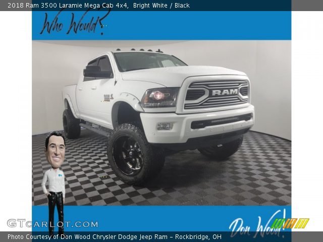 2018 Ram 3500 Laramie Mega Cab 4x4 in Bright White