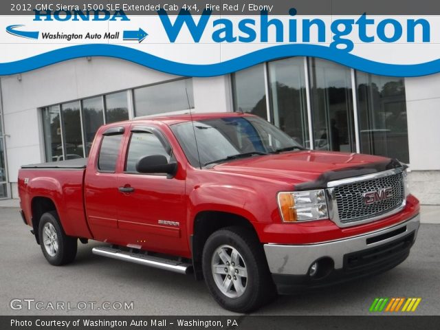 2012 GMC Sierra 1500 SLE Extended Cab 4x4 in Fire Red