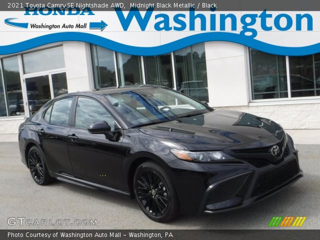 2021 Toyota Camry SE Nightshade AWD in Midnight Black Metallic