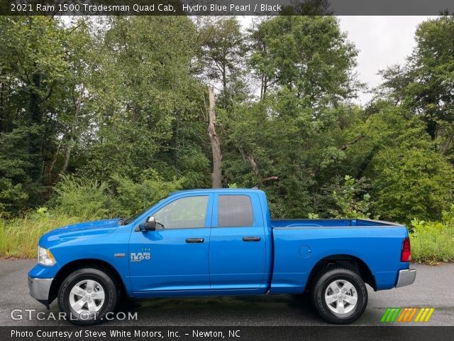 2021 Ram 1500 Tradesman Quad Cab in Hydro Blue Pearl