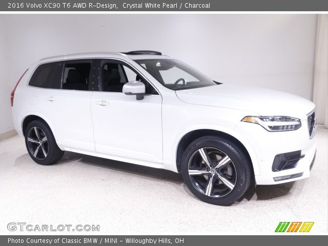 2016 Volvo XC90 T6 AWD R-Design in Crystal White Pearl