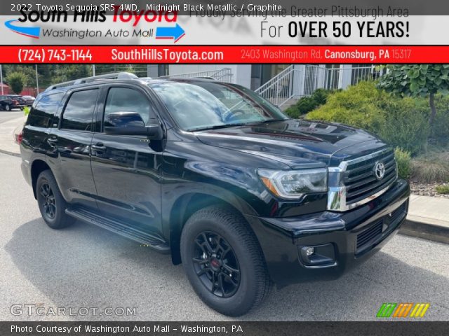 2022 Toyota Sequoia SR5 4WD in Midnight Black Metallic