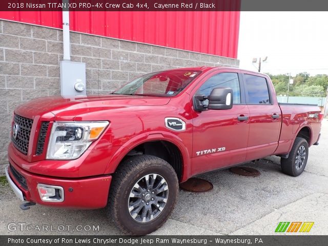 2018 Nissan TITAN XD PRO-4X Crew Cab 4x4 in Cayenne Red