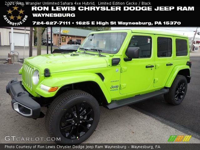 2021 Jeep Wrangler Unlimited Sahara 4xe Hybrid in Limited Edition Gecko