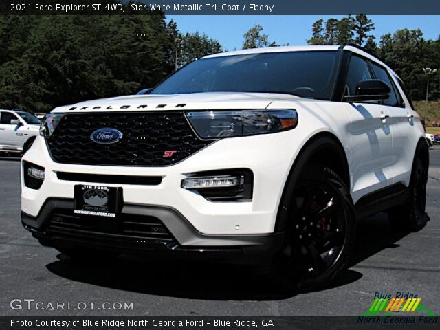 2021 Ford Explorer ST 4WD in Star White Metallic Tri-Coat