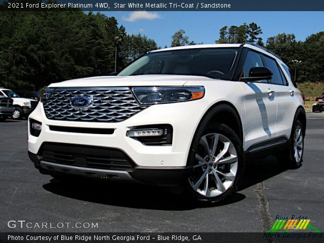 2021 Ford Explorer Platinum 4WD in Star White Metallic Tri-Coat