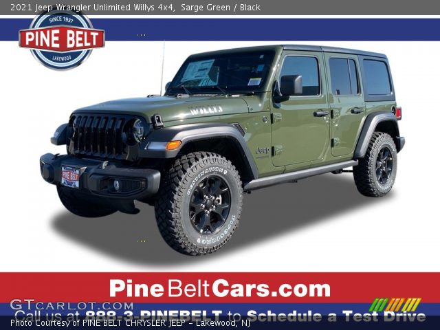 2021 Jeep Wrangler Unlimited Willys 4x4 in Sarge Green