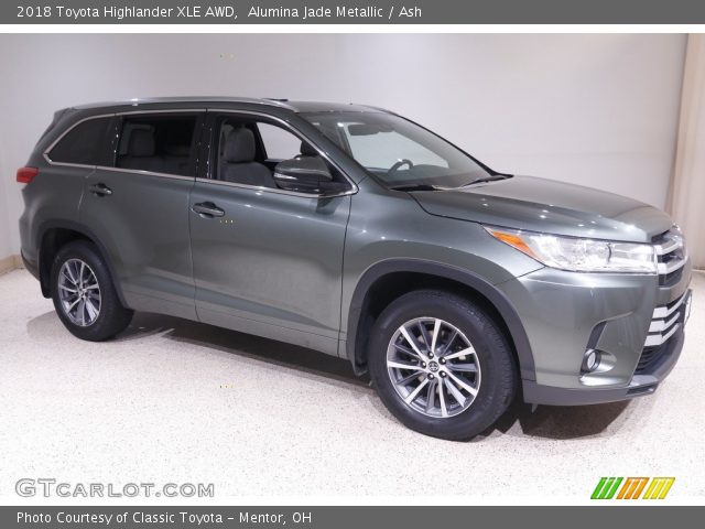 2018 Toyota Highlander XLE AWD in Alumina Jade Metallic