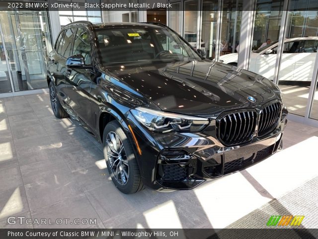 2022 BMW X5 xDrive40i in Black Sapphire Metallic