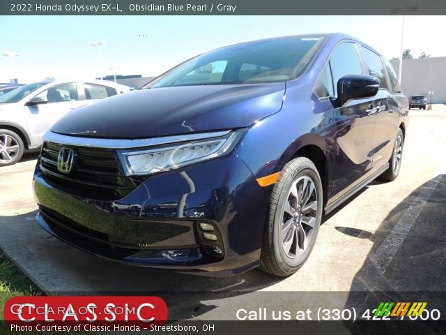 2022 Honda Odyssey EX-L in Obsidian Blue Pearl