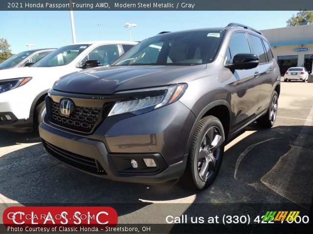 2021 Honda Passport Touring AWD in Modern Steel Metallic