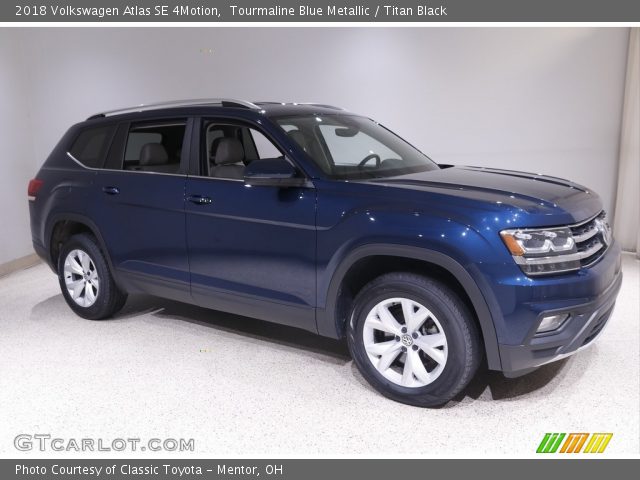 2018 Volkswagen Atlas SE 4Motion in Tourmaline Blue Metallic
