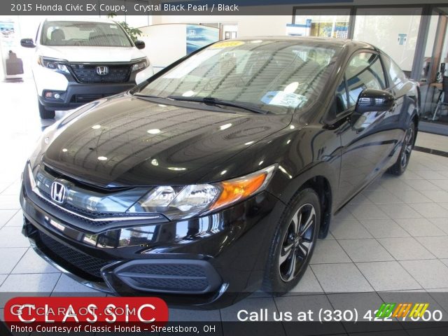 2015 Honda Civic EX Coupe in Crystal Black Pearl